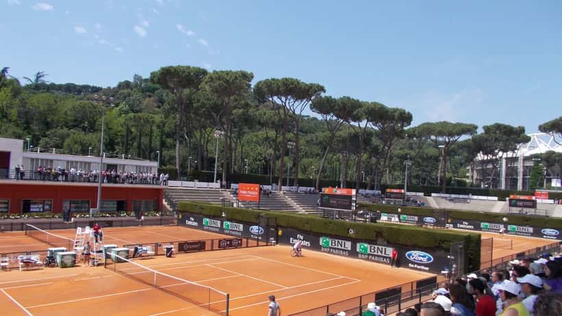 Foro Italico tennis complex in Rome, venue of the Italian Open Masters 1000 tournament