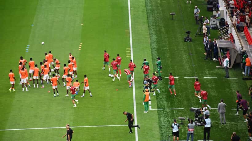 Match des éliminatoires de la Coupe du monde 2026, illustration de la retransmission sportive