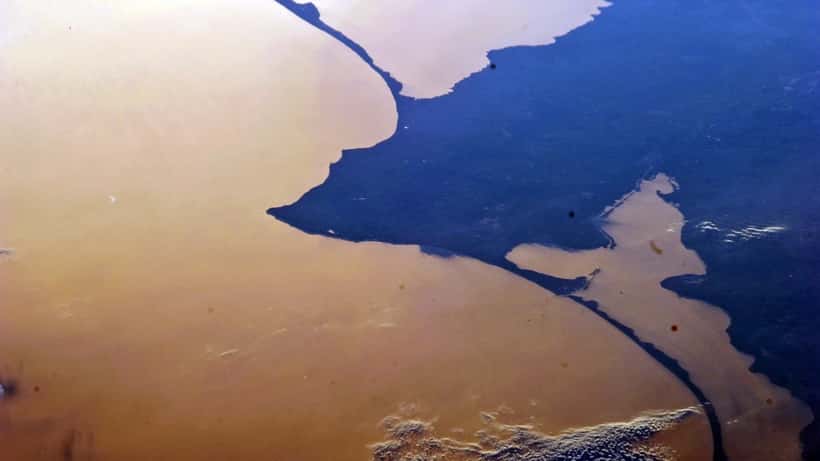Satellittbilde av Kaliningrad og Østersjøen sett fra ISS