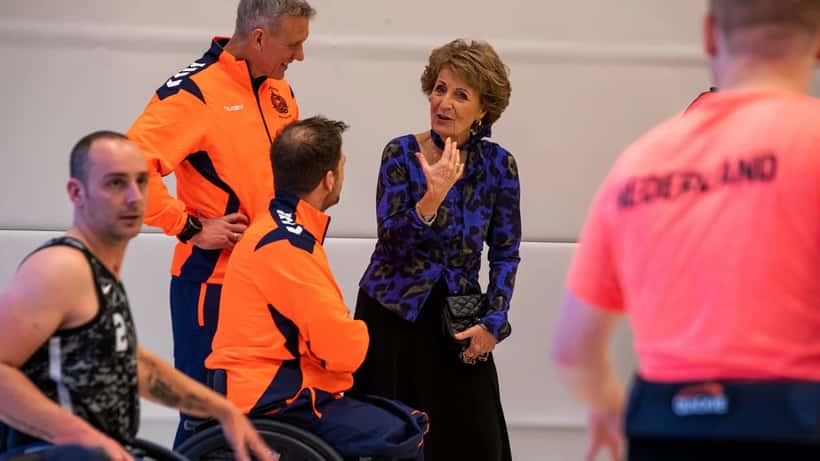 Princess Margriet of the Netherlands speaking at the Invictus Games 2020