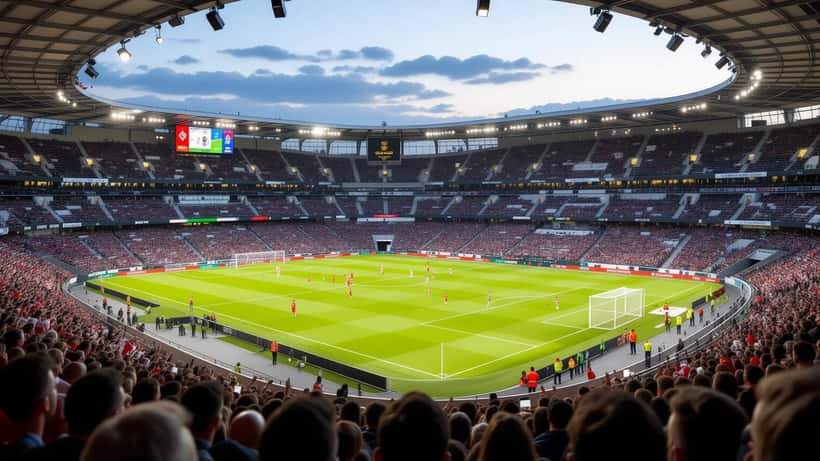 Stade de football lors du match amical Lyon – Saint-Gall 2026