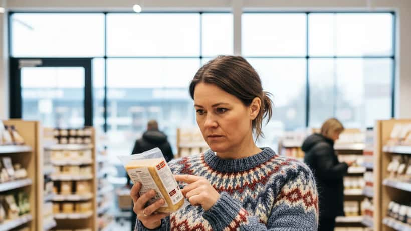 Norsk forbruker undersøker produktmerking i Oslo-butikk under boikottbevegelse 2026