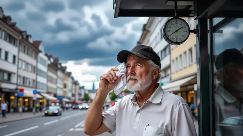 Hitzewelle 2018 in Deutschland: ausgedörrte Landschaft im Schäferhaus Süd, Sommer 2018