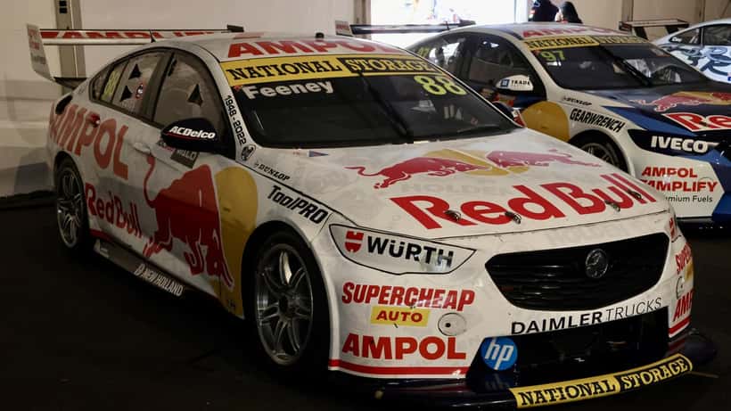 Broc Feeney's racing car at the Supercars Adelaide Grand Final 2025