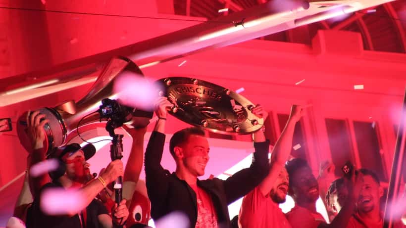 Matthias Jaissle bei der Meisterfeier des FC Red Bull Salzburg 2022