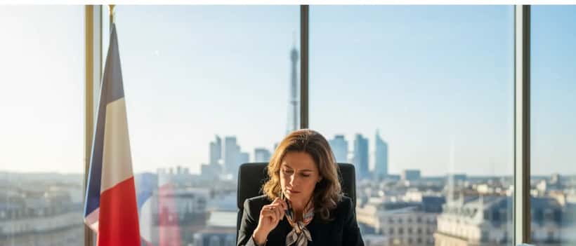 Avocat français dans un bureau professionnel consultant le Code électoral