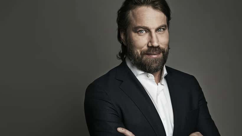 Peter Forsberg, hockeylegenden Foppa, vid en mediaevenemang i Sverige