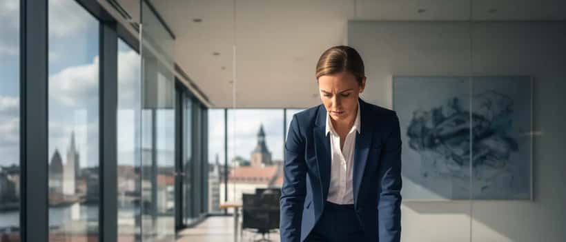 Rechtsanwalt in modernem Büro mit Dokumenten zu Bürgerrechten und Versammlungsfreiheit