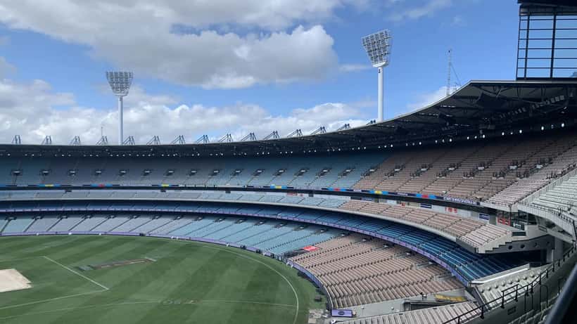 Cricket spectators in stands at Australian MCG Shane Warne cricket venue 2026