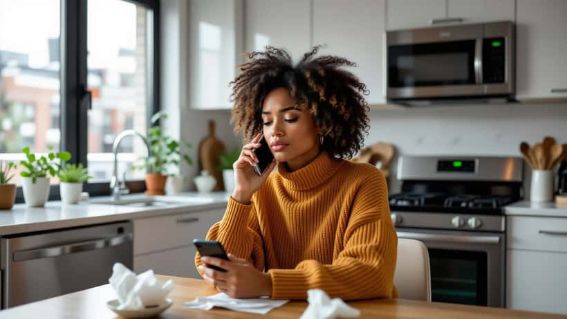 Woman processing friendship betrayal at home, representing mental health support after relationship trauma