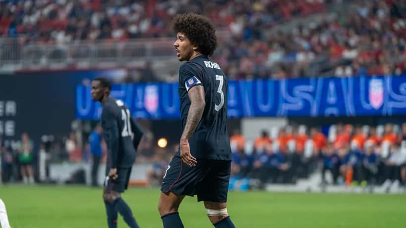 Chris Richards USMNT puolustaja USA vs Portugal maaliskuu 2026