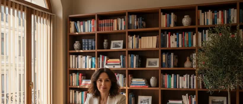 Psicologa italiana in ascolto durante una consulenza a Milano