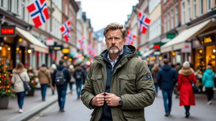 Bryggen i Bergen, det historiske kvarteret ved Vågen, sett fra bryggesiden