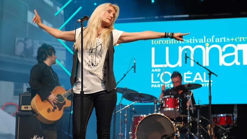 Sass Jordan performing live at Luminato 2010 in Toronto, Canada