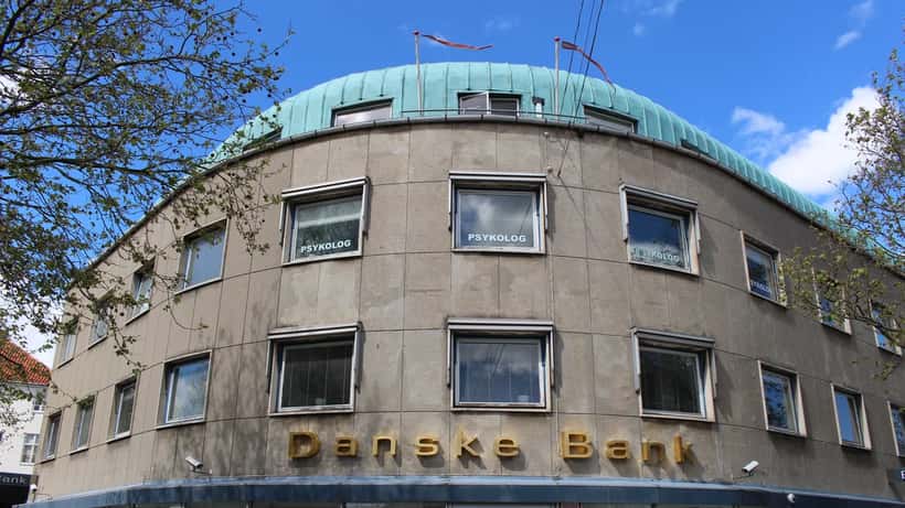 Danske Bank filial på Lyngby Hovedgade, Danmark