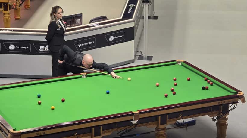 Graeme Dott ved snookerturneringen German Masters 2025, nu idømt 7 års fængsel for historiske overgreb