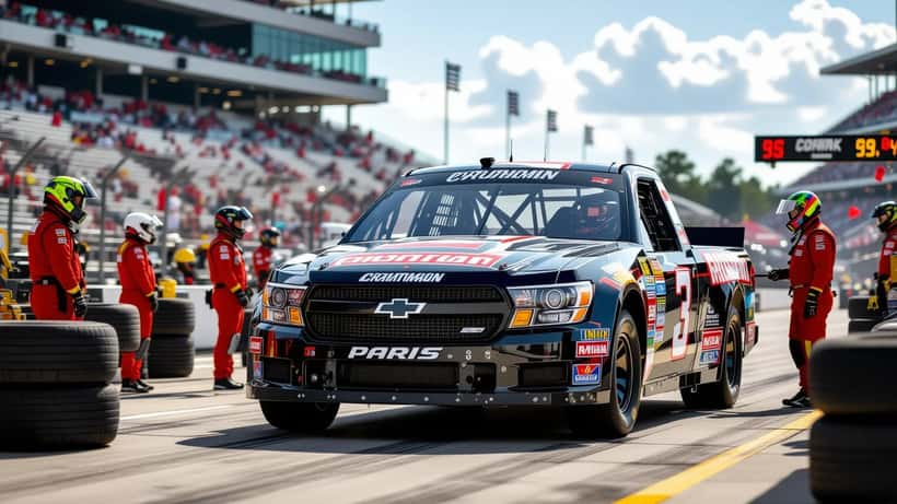 Corey Heim NASCAR Craftsman Truck Series race truck on track