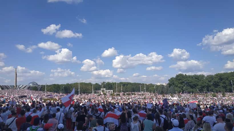 Protestaktioner i Minsk, Belarus