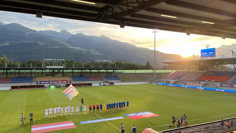 Stadion vor einem UEFA Nations League Spiel 2026