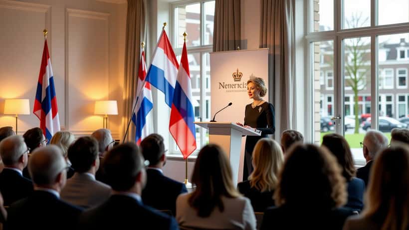 Koningin Máxima spreekt tijdens een werkbezoek in 2026 over financiële inclusie en ondernemerschap