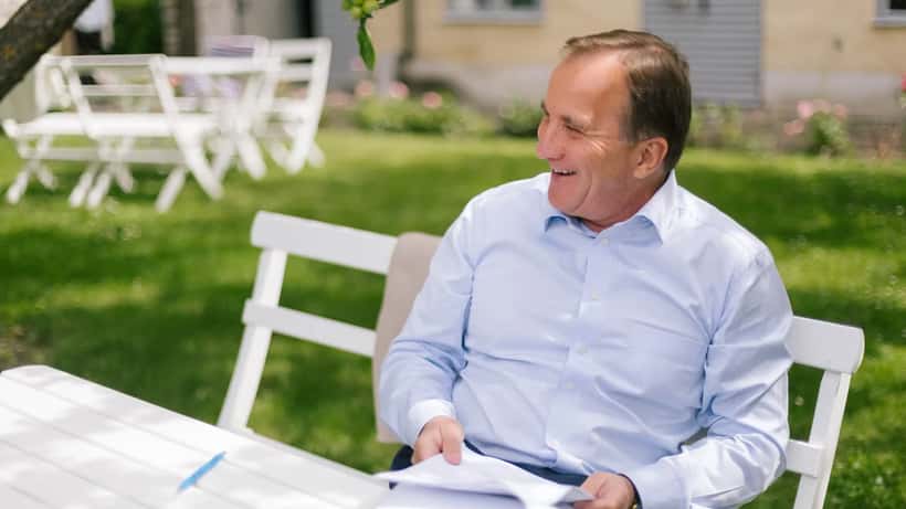Stefan Löfven, Socialdemokraternas förre partiledare och statsminister, vid ett offentligt evenemang