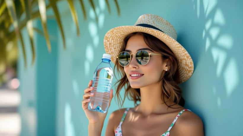Personne âgée se rafraîchissant à l’ombre pendant la canicule de juillet 2026