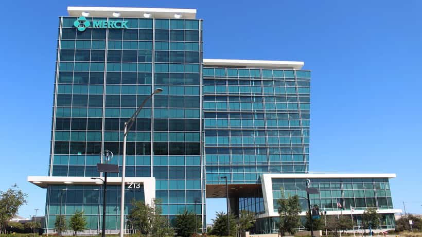 Merck Sharp en Dohme onderzoekslaboratoria exterieur gebouw