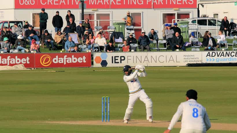 West Indies captain Shai Hope at the crease during a cricket match