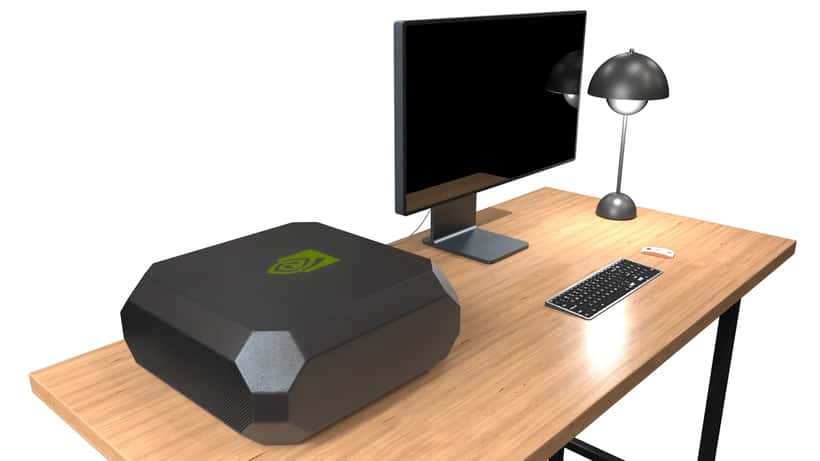 Station de travail avec unités GPU Nvidia haute performance pour applications d'intelligence artificielle