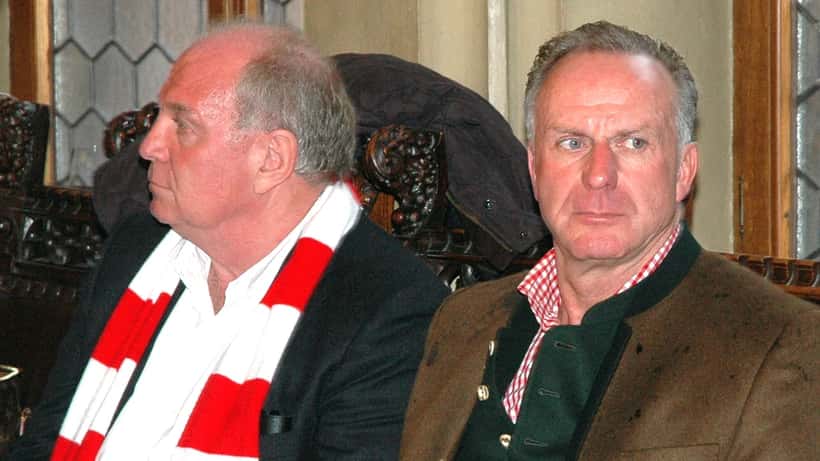 Karl-Heinz Rummenigge und Uli Hoeneß bei FC Bayern München