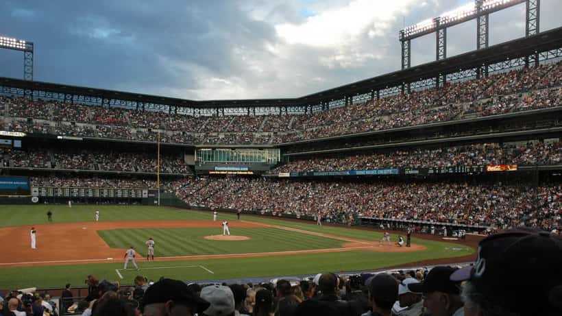 Colorado Rockies vs Arizona Diamondbacks game at Coors Field in Denver