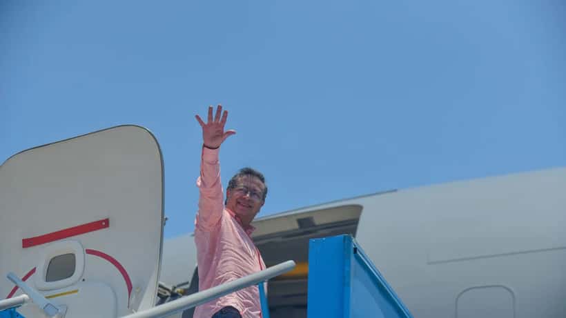 Presidente da Colômbia Gustavo Petro em foto oficial da Presidência durante viagem ao Brasil