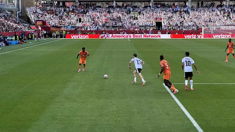 Joueurs de l'équipe d'Allemagne en action lors de la Coupe du Monde 2026