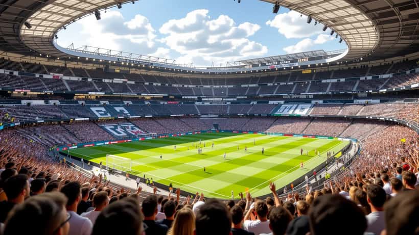 Estádio Santiago Bernabéu do Real Madrid em Madrid, Espanha