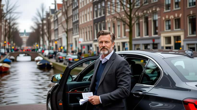 Andy van der Meijde stapt uit luxe BMW in Amsterdam, financieel herstel 2026