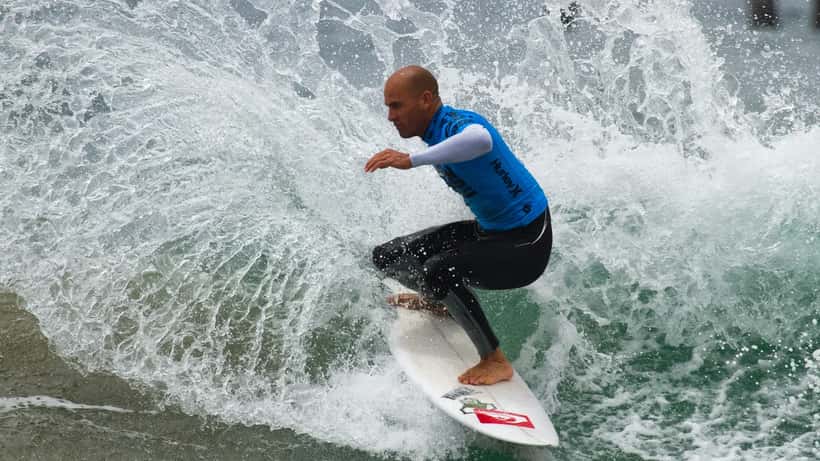 Kelly Slater, 11-time World Surfing Champion, continuing to compete at age 54