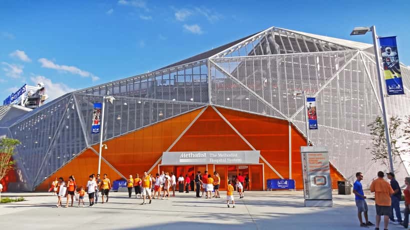 Estádio de futebol em Houston, Texas, preparado para receber adeptos do Mundial 2026 dos Estados Unidos