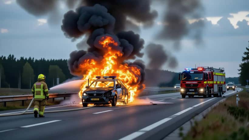 Voertuigbrand op de A12 bij Gouda — autoverzekering en brandschade uitgelegd