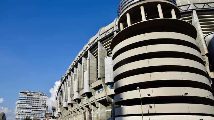 Santiago Bernabéu Stadium in Madrid, Spain, home of Real Madrid