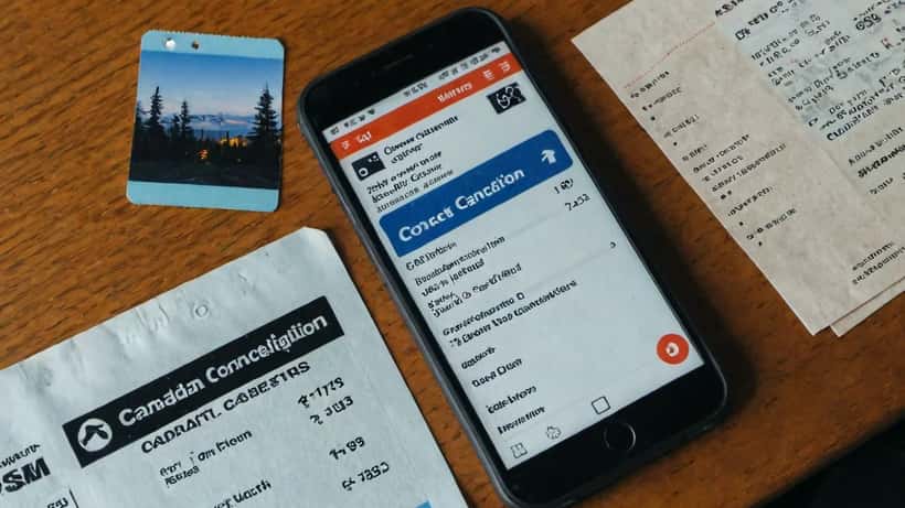 Billet de concert et notification d'annulation sur smartphone, droits des consommateurs canadiens