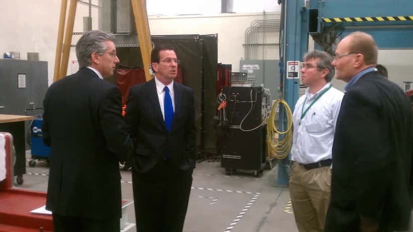 FuelCell Energy facility interior showing clean energy infrastructure for AI data centers