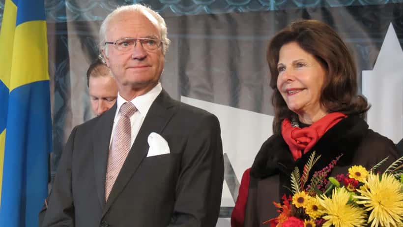 Kung Carl XVI Gustaf och drottning Silvia av Sverige vid officiellt statsbesök