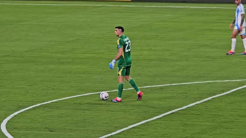 Emiliano Dibu Martínez portiere Argentina durante partita Copa America 2024