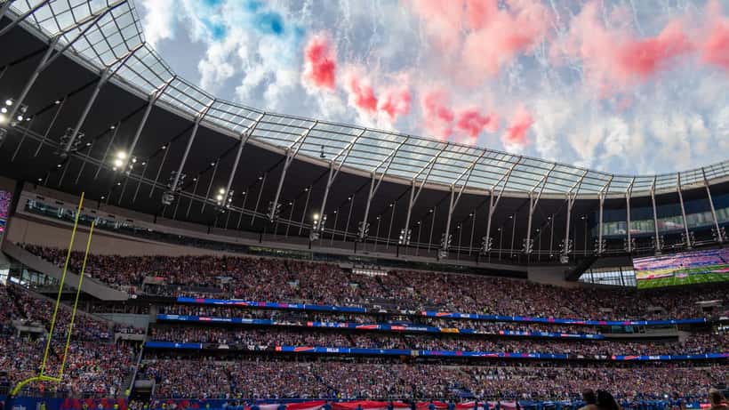 NFL fans cheering at a football game stadium, Week 1 2026 season opener