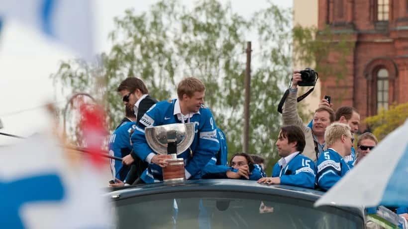 Suomalainen jääkiekkoilija MM-kisoissa