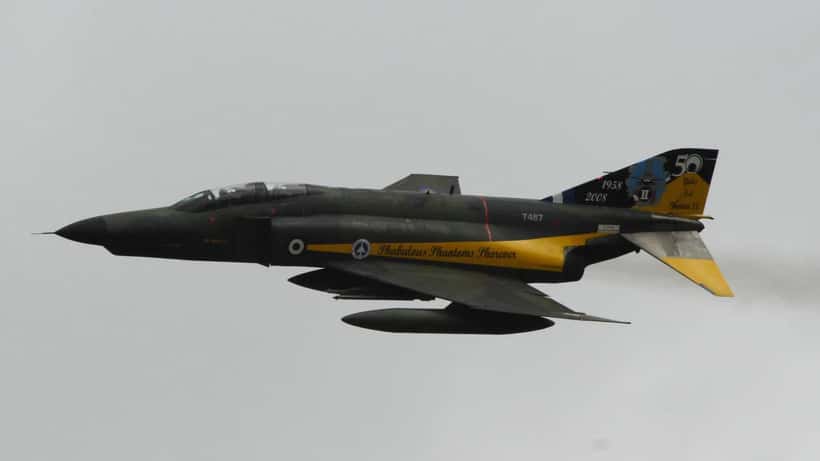 F-4 Phantom de la force aérienne hellénique, le même type d'appareil que celui écrasé à Tanagra le 5 septembre 2026