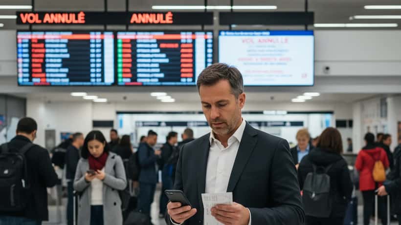 Passager canadien à l'aéroport Pearson face à un vol annulé pendant Pâques 2026