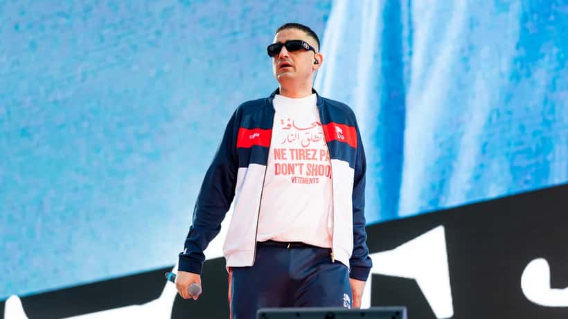 Rapper Haftbefehl auf der Bühne 2020