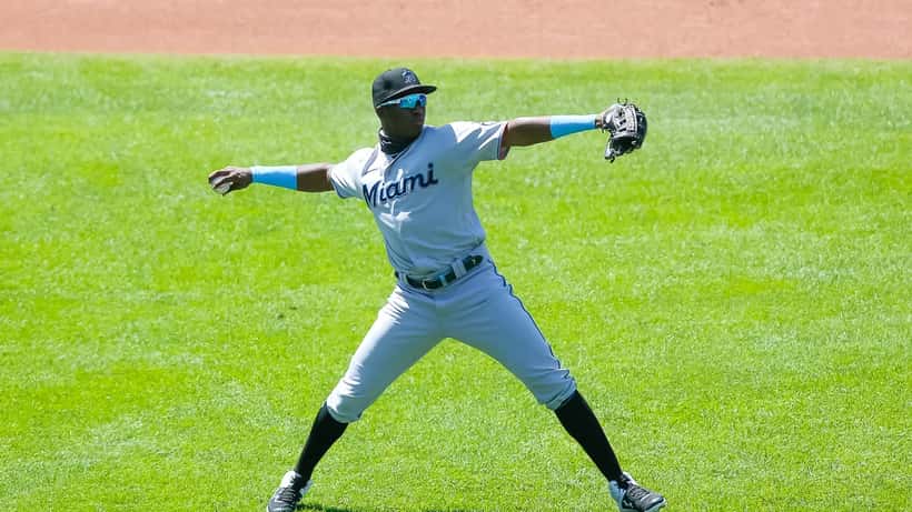 Blue Jays outfielder Jesús Sánchez in baseball uniform photographed during a game