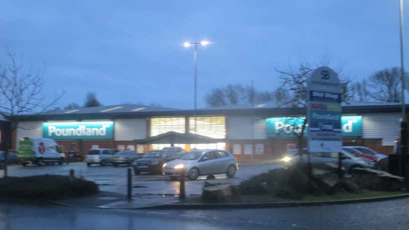 Poundland store front in Pontefract, UK